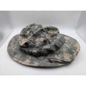 Multi-Cam Digital Camo Boonie Sun Hat Sz 6 3/4 Cotton Blend, Vented,